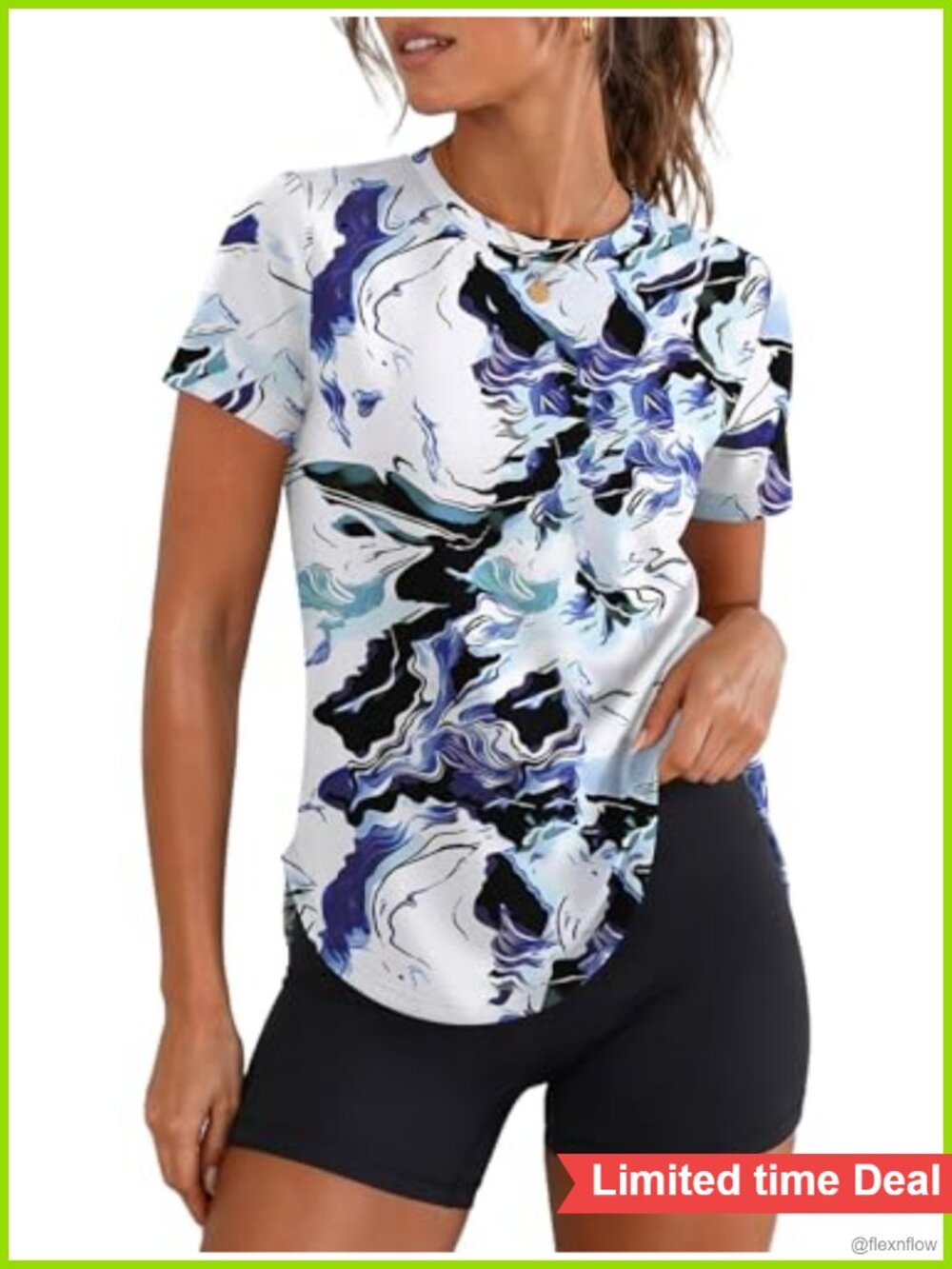 LOMON Women's Short Sleeve Workout Top UPF 50+ Athletic Tee Loose Fit